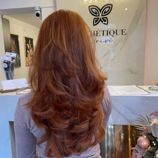 Esthetique Privé #beograd Farbanje kose Farbanje cele dužine - GOLDWELL, MONPLATIN - duga kosa