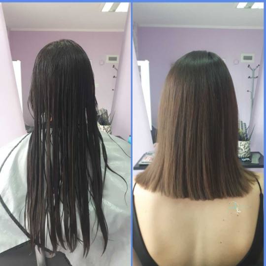 Jovana + #beograd Žensko šišanje Žensko šišanje ekstra duga kosa 2