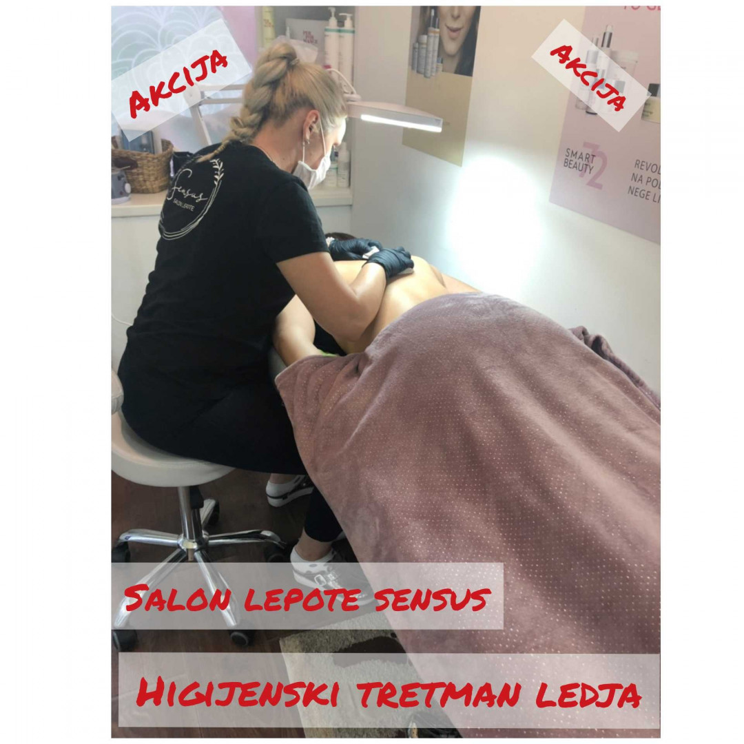 Higijenski tretman leđa - manje problematična koža - Sensus, Beograd Tretman lica Lice Tretman lica, Beograd, Novi Beograd Stari Merkator