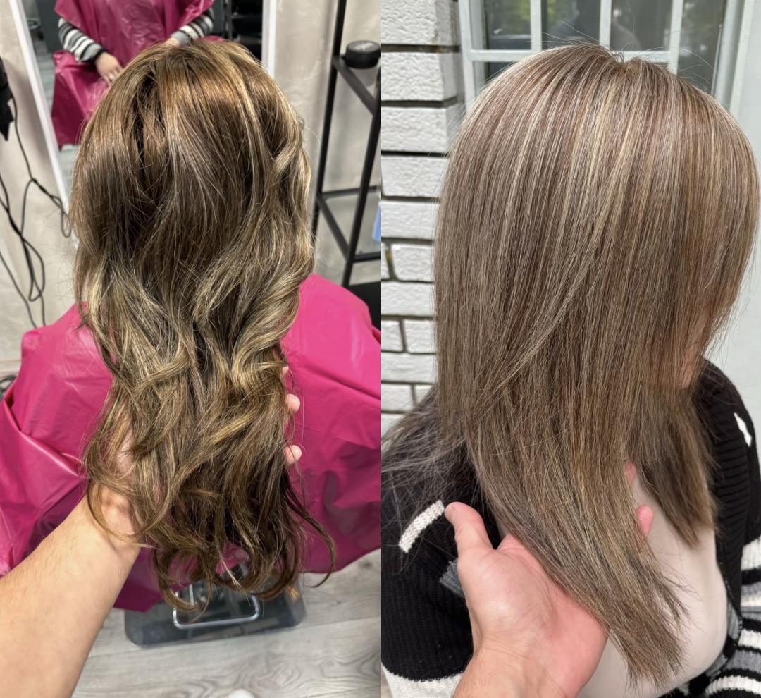 Pramenovi na foliju - duga kosa - Mayzel Craft, Beograd Pramenovi Frizerski saloni Pramenovi, Beograd, Novi Beograd blokovi, Belville, Savski kej