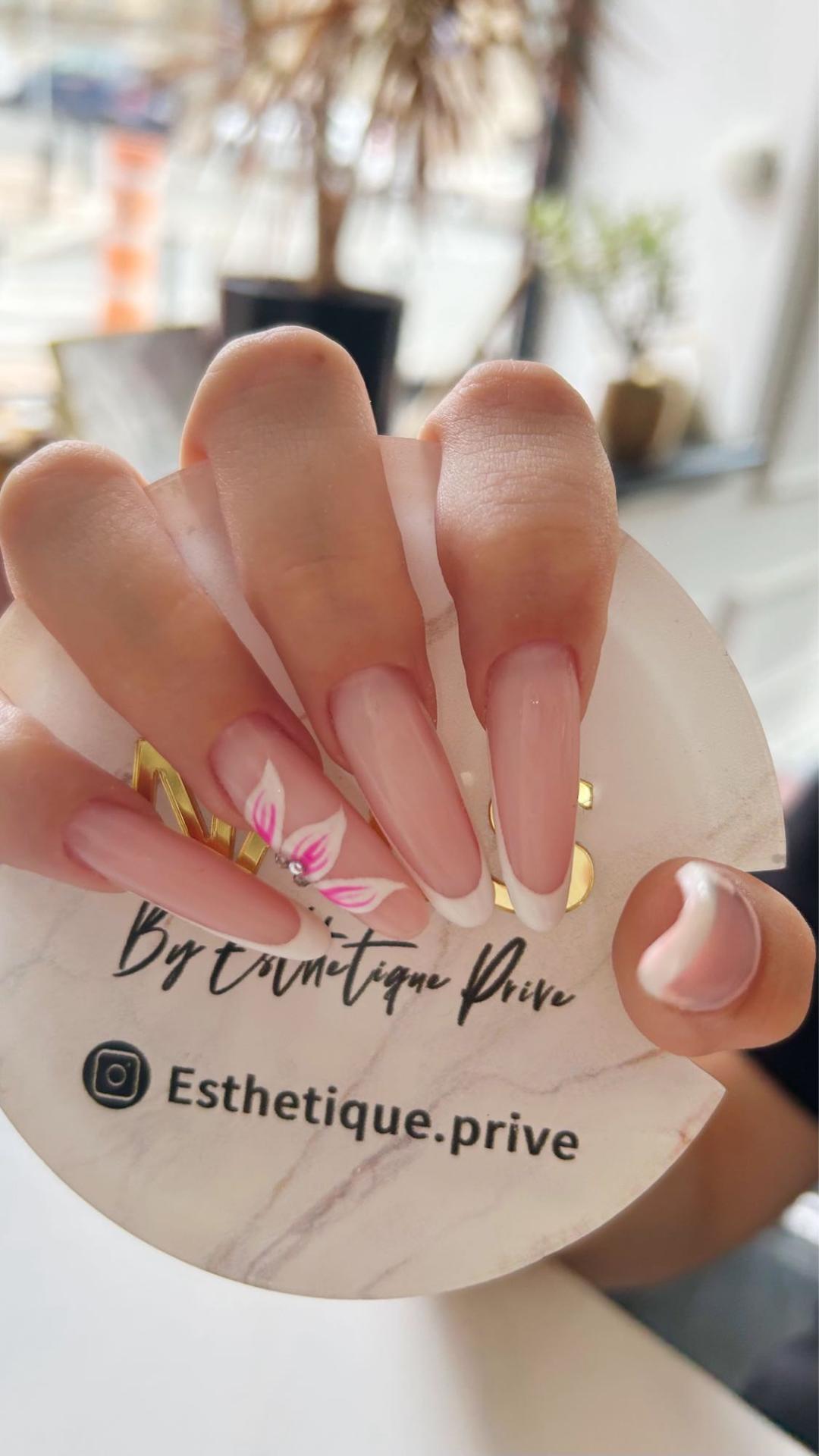 Esthetique Privé #beograd Izlivanje noktiju Izlivanje noktiju gelom - XL dužina
