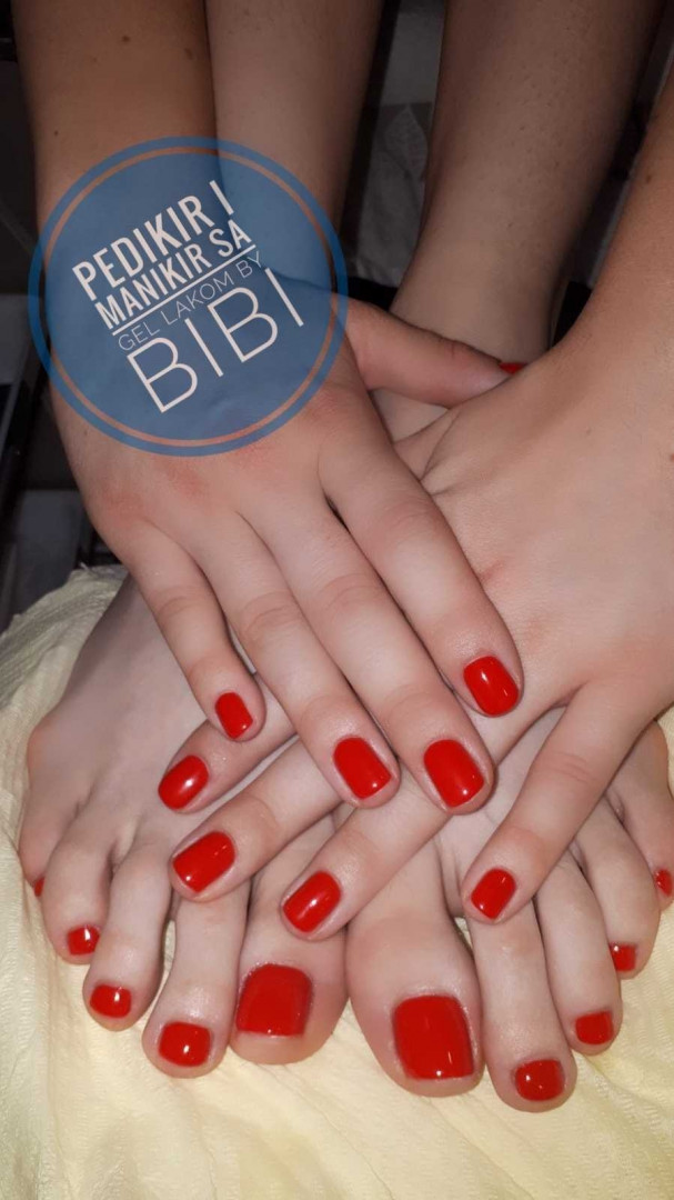 Bibi beauty centar #beograd Estetski pedikir Estetski pedikir + gel lak