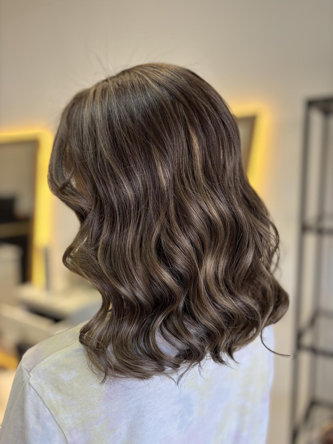 Pramenovi - kosa srednje dužine - Atelier Kat, Beograd Ombre, sombre, balayage Frizerski saloni Ombre, sombre, balayage, Beograd, Mirijevo