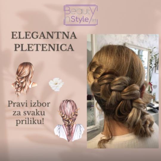 Beauty in Style DM #novisad Pletenice, kike, punđe Pletenica - jedna