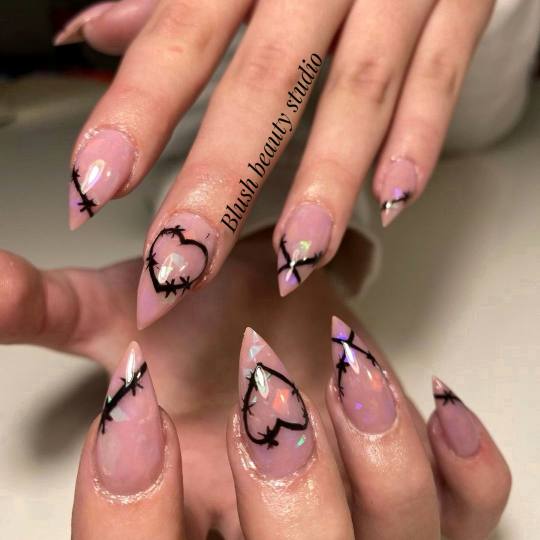 Blush Beauty Studio #beograd Izlivanje noktiju Izlivanje noktiju gelom + gel u boji - S dužina