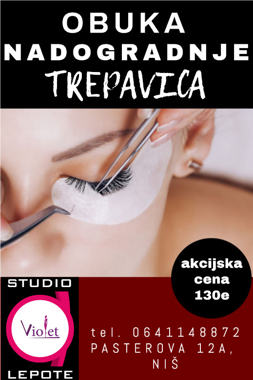 Studio lepote Violet #nis Nadogradnja trepavica