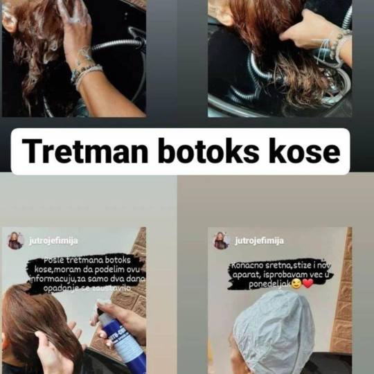 Studio Krasiva #krusevac Botox kose Botox kose + feniranje - sve dužine kose