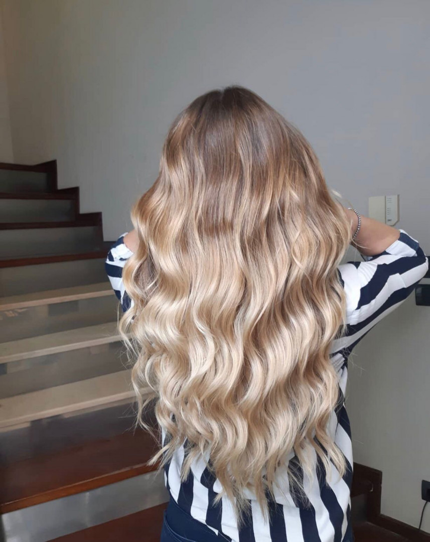 Grey 2 #beograd Ombre, sombre, balayage Balayage + preliv + feniranje + dodatak olaplex - ekstra duga kosa