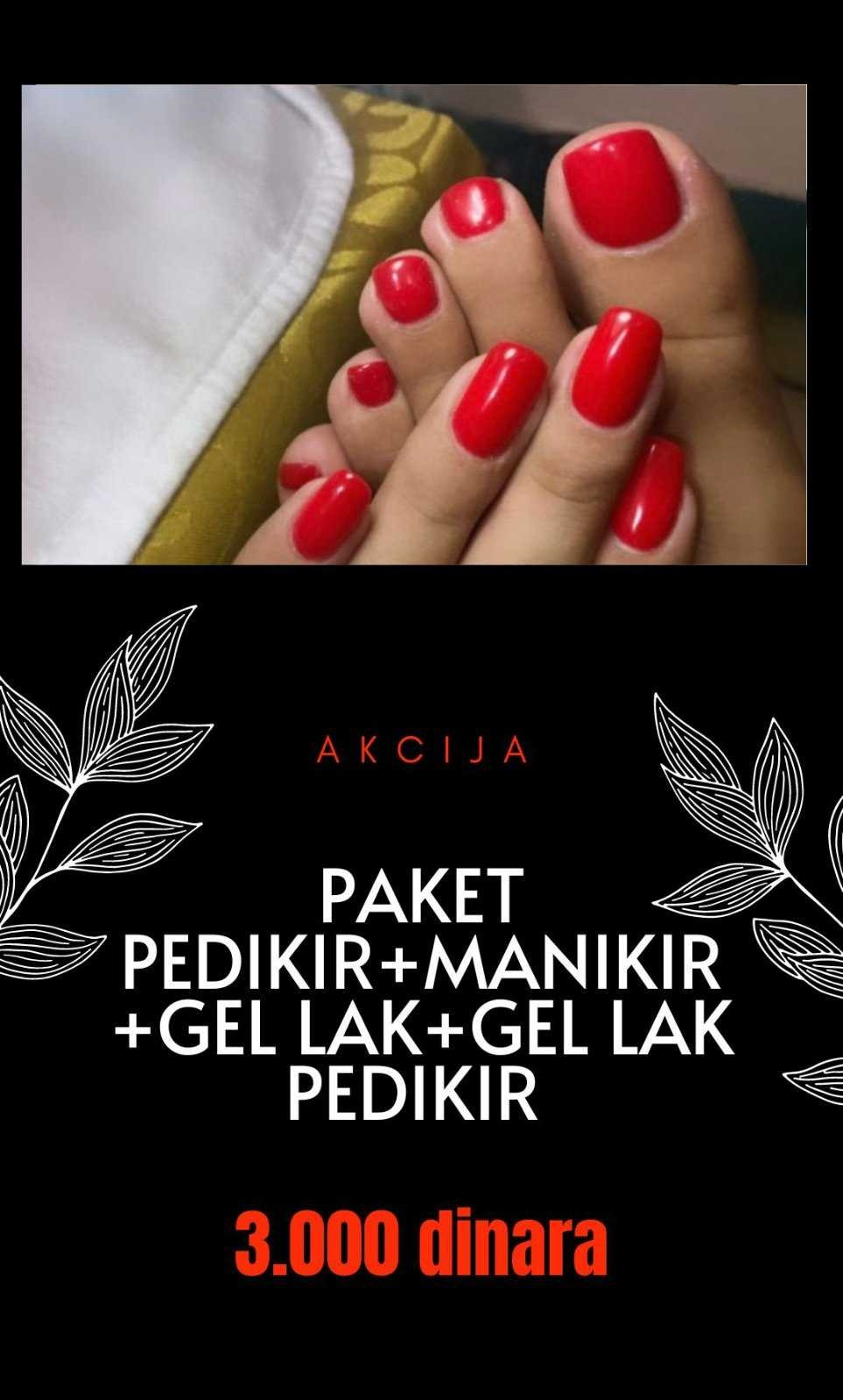 Trač #beograd Gel lak Manikir + pedikir + gel lak