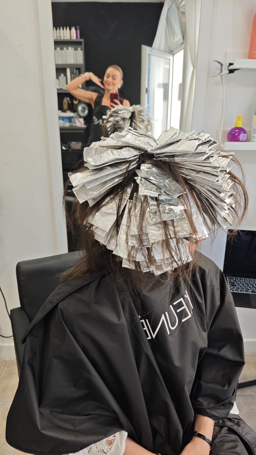 Blond tehnike cele dužine - duga kosa - Kotenkova Studio & Education, Beograd Pramenovi Frizerski saloni Pramenovi, Beograd, Vukov spomenik, Đeram