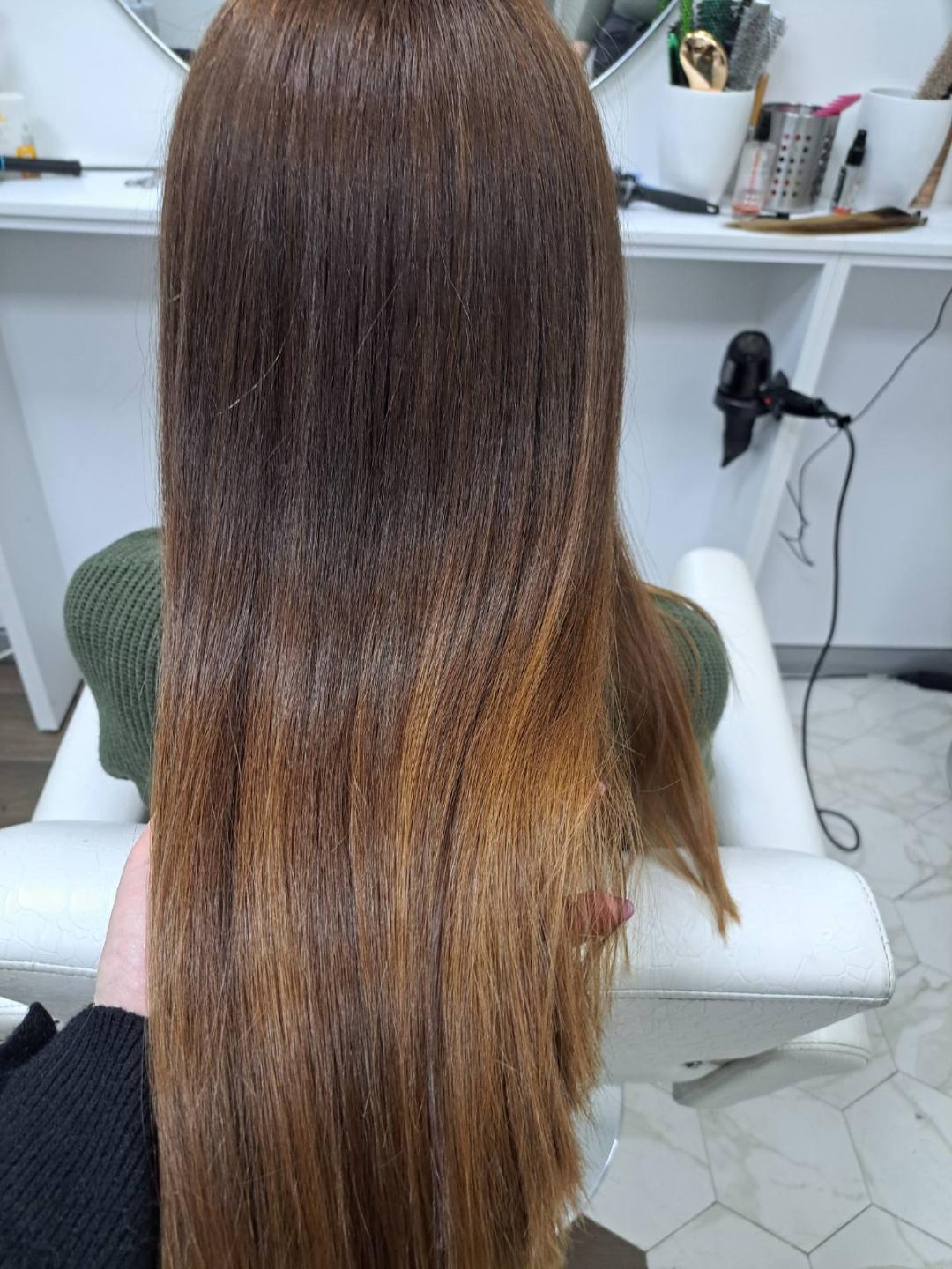 Površinski pramenovi - kosa do polovine leđa - Bella Nova, Beograd Pramenovi Frizerski saloni Pramenovi, Beograd, Vukov spomenik, Đeram