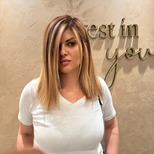 Urban beauty concept #beograd Keratinski tretmani Urban color & care - balayage /pramenovi + preliv 