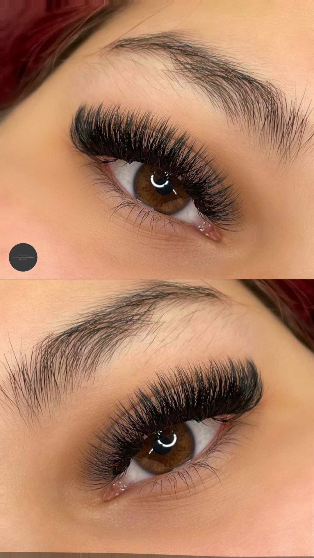 Atelier Beauty Bar #nis Nadogradnja trepavica Nadogradnja svilenih trepavica - ruski volumen
