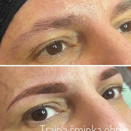 Iris + #beograd Trajna šminka Trajna šminka obrva – puder obrve Naša klijentkinja veoma zadovol