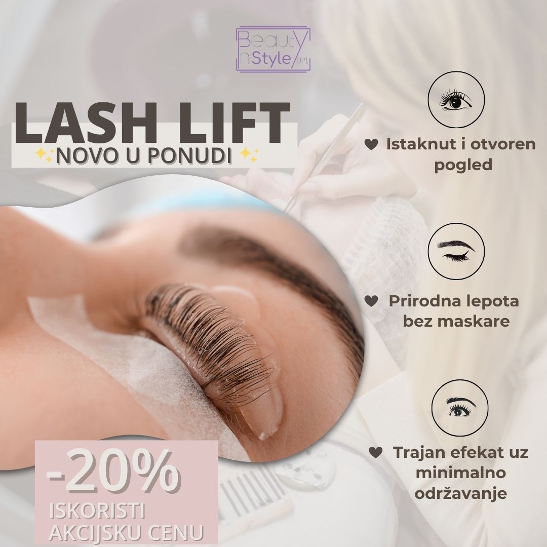 Lash lift - Beauty in Style DM, Novi Sad Trepavice Lice Trepavice, Novi Sad, Sajmište, Detelinara, Banatić