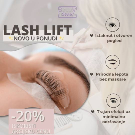 Beauty in Style DM #novisad Trepavice Lash lift ✨ Novi tretman u našem salonu: Lash Lift!

✨ 