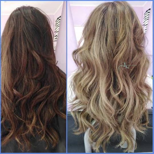 Jovana + #beograd Pramenovi Pramenovi na foliju + preliv - ekstra duga kosa