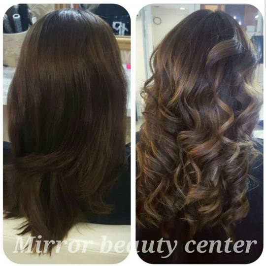 Mirror Beauty Centar #beograd Ombre, sombre, balayage pre&posle Balayage color + sealplex + šišanj