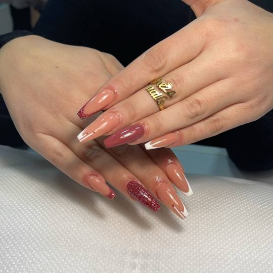 Sneža Nails #beograd Korekcija noktiju Korekcija noktiju salonski rad - XXL dužina