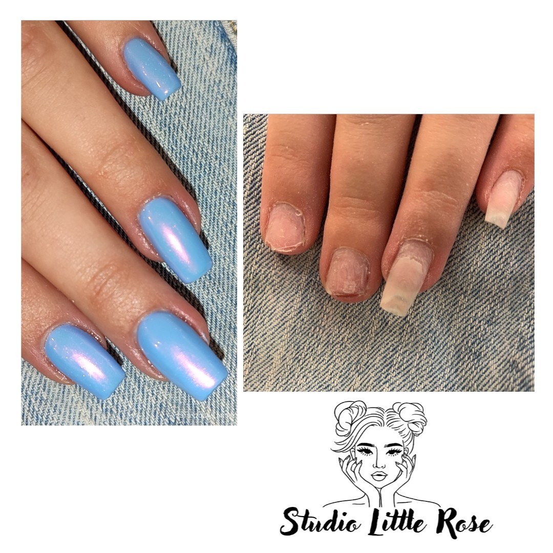 Studio Little Rose #beograd Izlivanje noktiju Izlivanje noktiju gelom - nokti srednje dužine