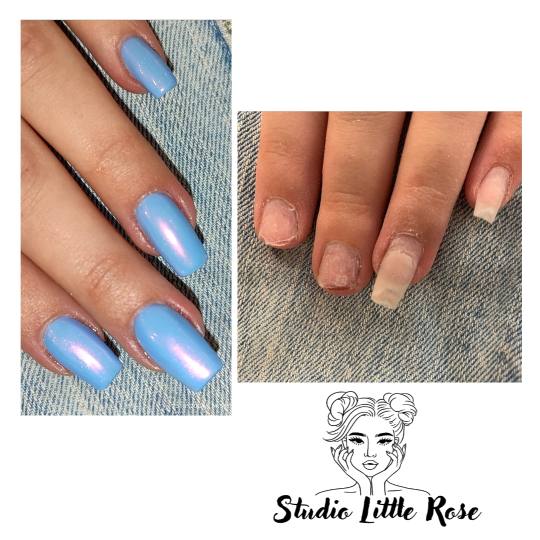 Studio Little Rose #beograd Izlivanje noktiju Izlivanje noktiju gelom - nokti srednje dužine