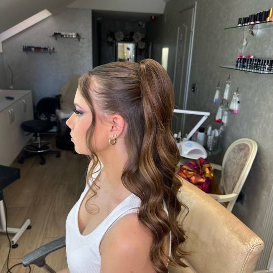 Bibi beauty centar #beograd Svečane i frizure za svadbu Svečana frizura - duga kosa frizura za sve