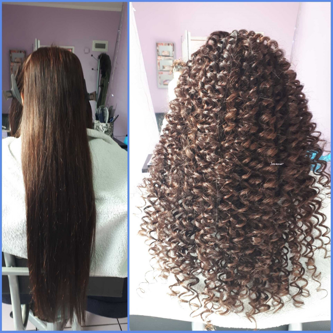 Jovana + #beograd Uvijanje, lokne i talasi Afro lokne - ekstra duga kosa