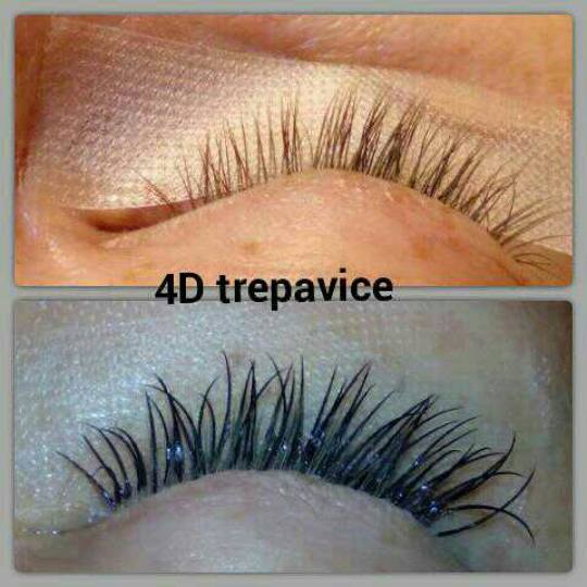 Diamond B #beograd Trepavice svilene trepavice Nadogradnja svilenih trepavica - 4D 4D trepavice su v