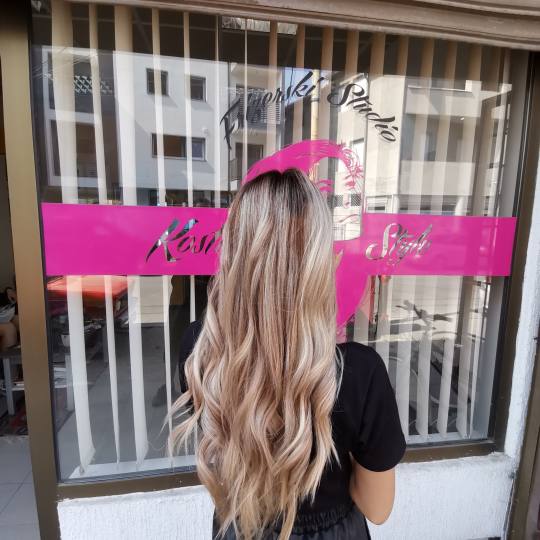 Кostić Style #kragujevac Pramenovi Pramenovi na foliju + preliv + farbanje izrastka + feniranje - 