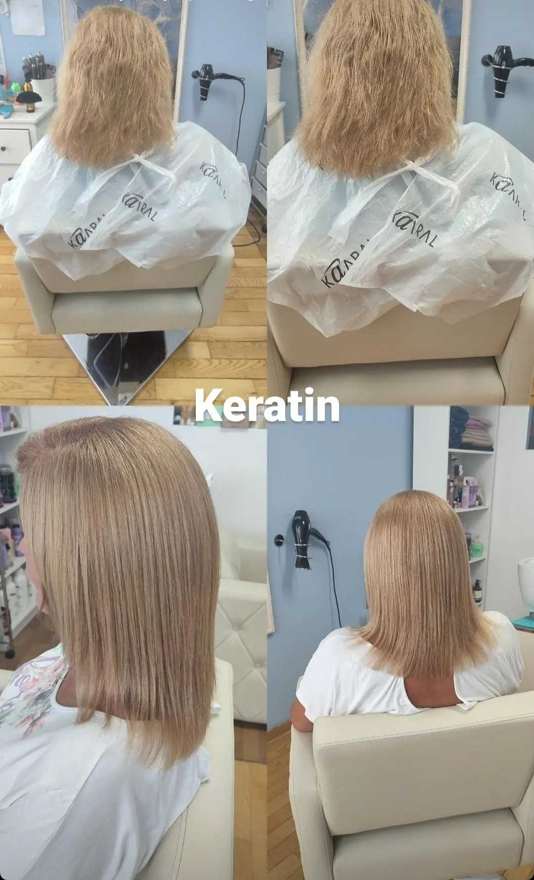 Velaris #beograd Keratinski tretmani Keratinsko ispravljanje kose - kosa srednje dužine do ramena