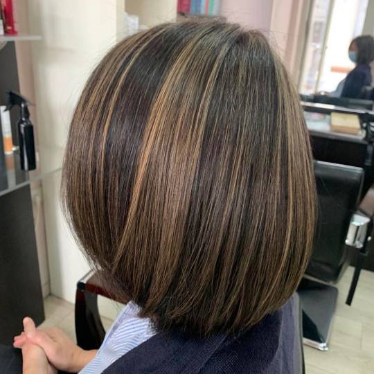 Hair Solutions #beograd Pramenovi Pramenovi na foliju u 1 boji / blanšem + preliv - kosa srednje du