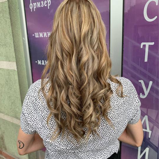 M Studio 0303 #novisad Ombre, sombre, balayage Balayage + preliv + feniranje + tretman kose - duga k