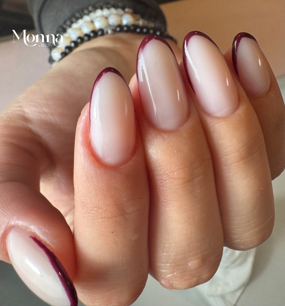 Monna nails & beauty #beograd Ojačavanje noktiju Ojačavanje noktiju ruber bazom