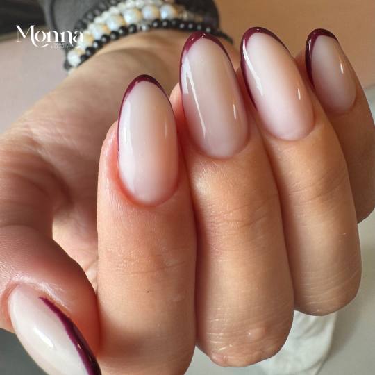 Monna nails & beauty #beograd Ojačavanje noktiju Ojačavanje noktiju ruber bazom