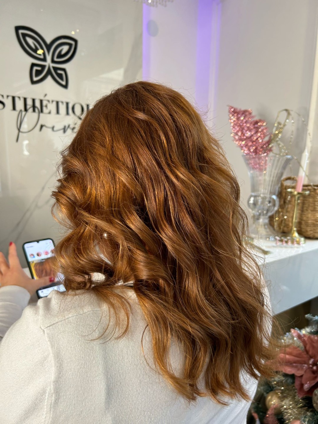Esthetique Privé #beograd Farbanje kose Farbanje cele dužine - GOLDWELL, MONPLATIN - duga kosa