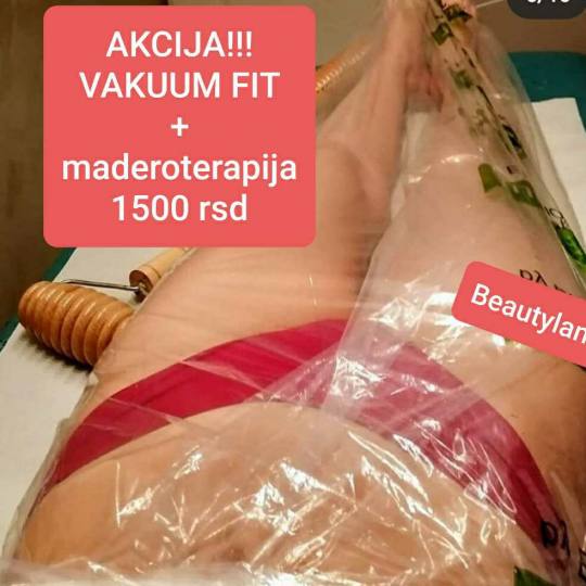Beautyland #nis Tretmani tela Vakumfit tretman + maderoterapija