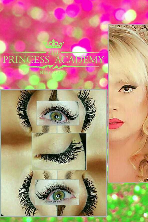 The Princess Academy #beograd Nadogradnja trepavica Nadogradnja svilenih trepavica - 1 na 1