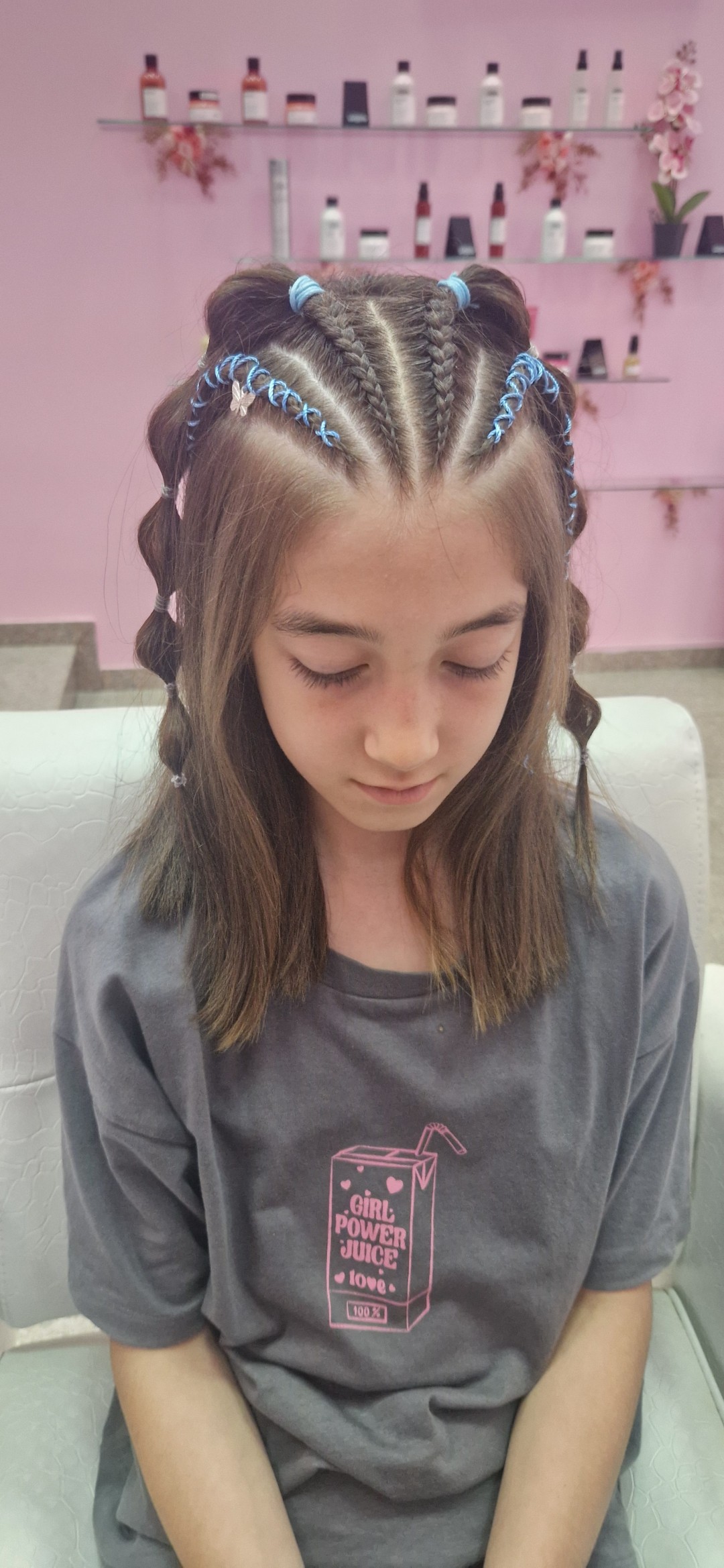 AN'REAL HAIR STUDIO #beograd Pletenice, kike, punđe Pletenice više komada - duga kosa