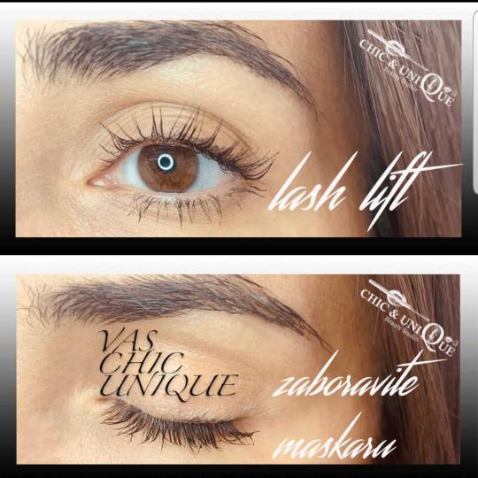 Chic & Unique #beograd Trepavice Lash lift Lash lift + farbanje trepavica Trepavice uokviruju naše 