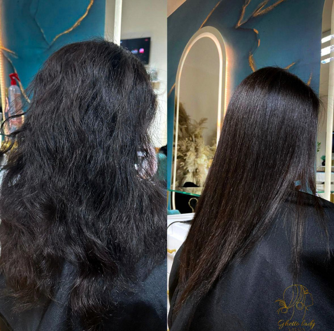 Ghetto lady #beograd Keratinski tretmani Keratinsko ispravljanje kose - kosa srednje dužine