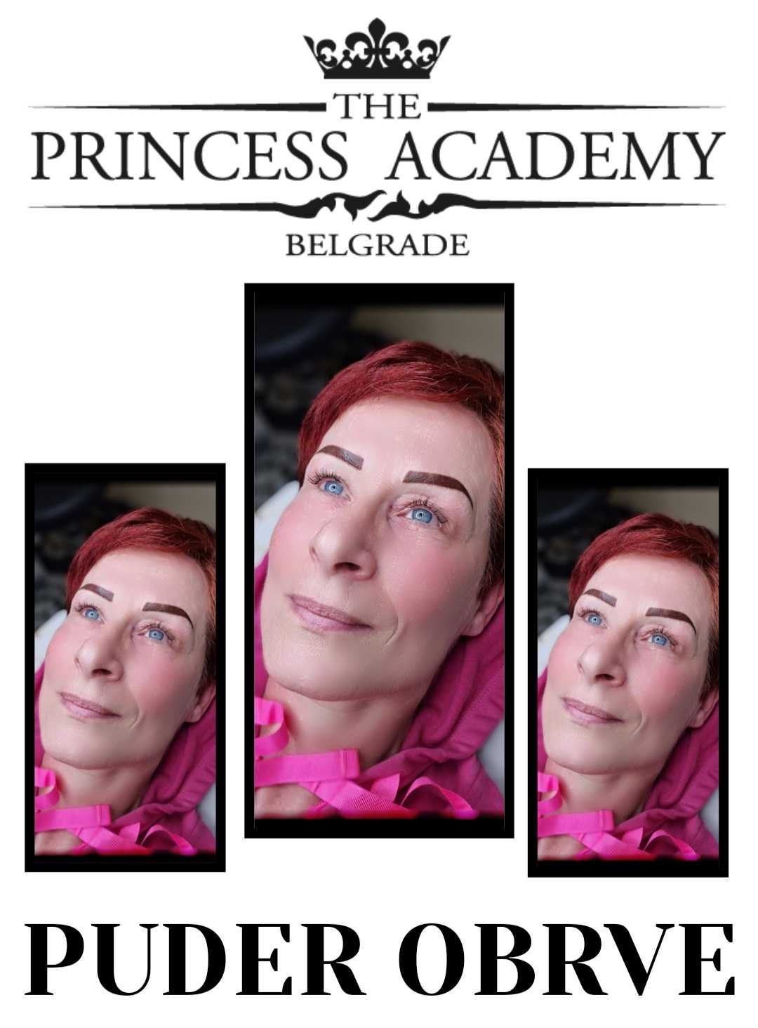 The Princess Academy #beograd Trajna šminka Puder obrve