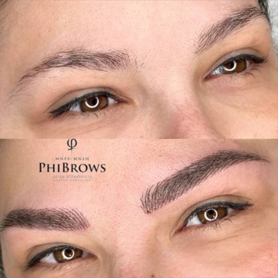 Esthetique Privé #beograd Trajna šminka Trajna šminka obrva - PHI BROWS + SHADING - kombinovana t