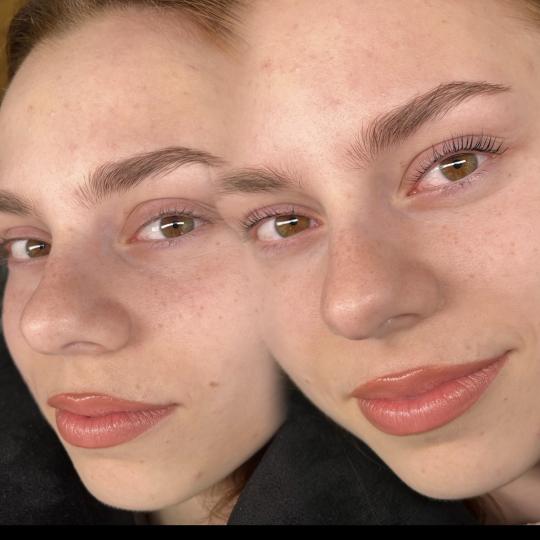 La Hermosa Beauty Studio #beograd Nadogradnja trepavica Edukacija laminacija trepavica Rad studenta 