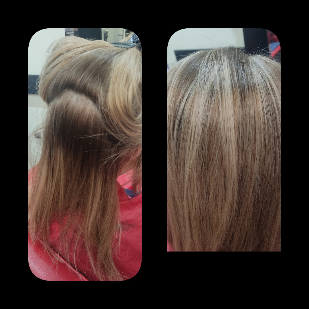 Vanja Hair Still #beograd Pramenovi Pramenovi na foliju - kosa srednje dužine
