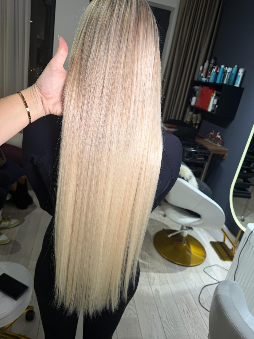 MN Beauty studio #beograd Nadogradnja kose Nadogradnja kose po pramenu - 80 cm