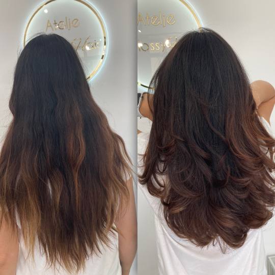 Atelje Glossy Hair #beograd Feniranje i stilizovanje Glossy paket - Žensko šišanje + feniranje + 