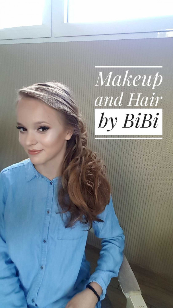 Bibi beauty centar #beograd Make-up / šminkanje Profesionalno šminkanje + veštačke trepavice + svečana frizura