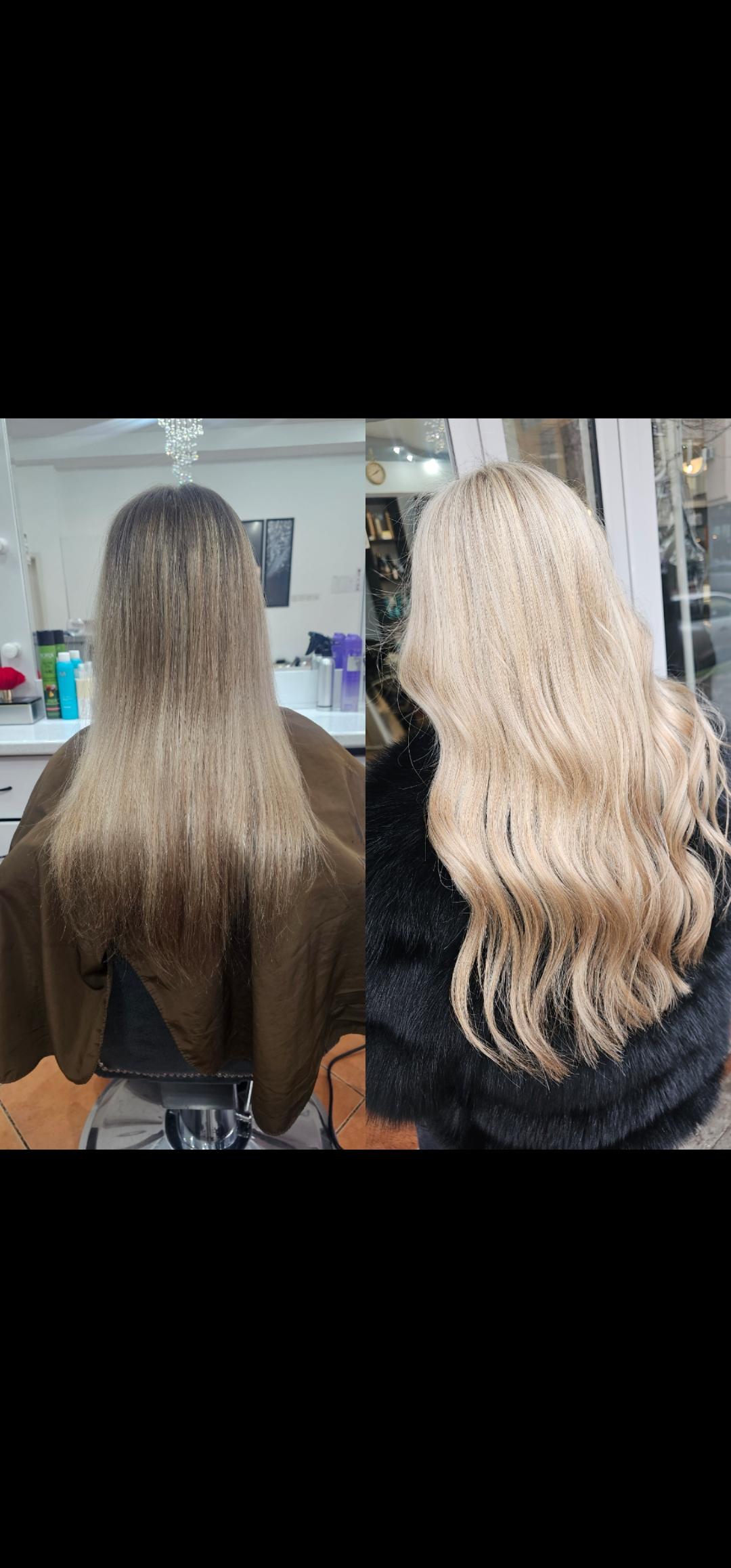 Pramenovi na foliju - duga kosa - Mia bella beauty, Novi Sad Pramenovi Frizerski saloni Pramenovi, Novi Sad, Sajmište, Detelinara, Banatić