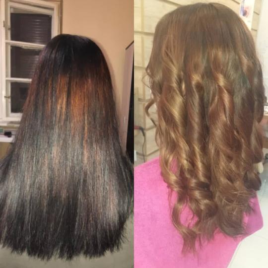 Kardashians Beauty Style #novisad Ombre, sombre, balayage Balayage + zaštita kose + feniranje - eks
