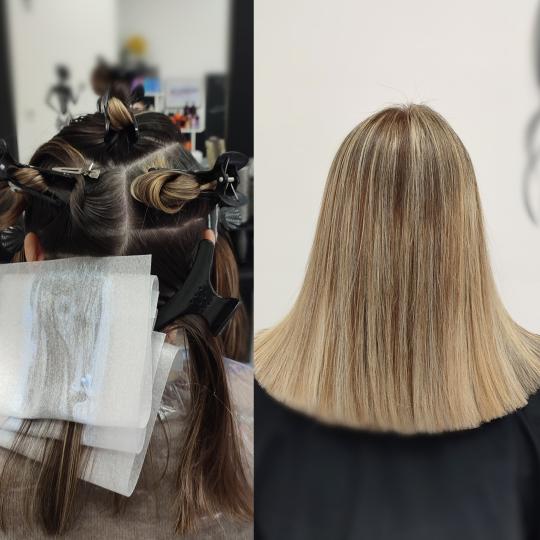 Infinity Hair #novisad Pramenovi Pramenovi Folija & Preliv - duga kosa (do lopatica) Frizerski salon